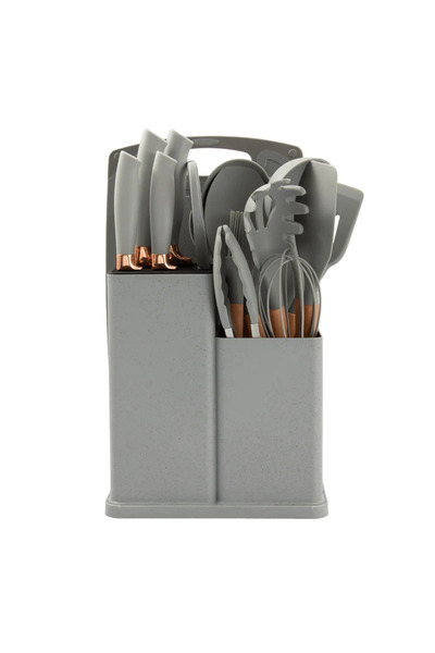 Amara 19-Piece Silicone Kitchen Utensil & Knife Set