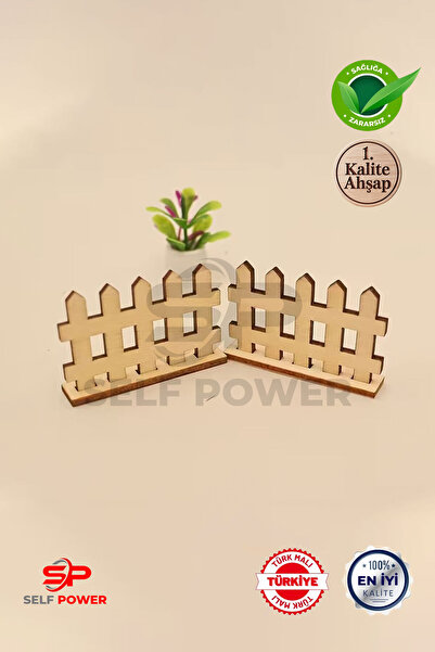 Self Power Ayaklı Dekoratif Mini Çit 20 Adet