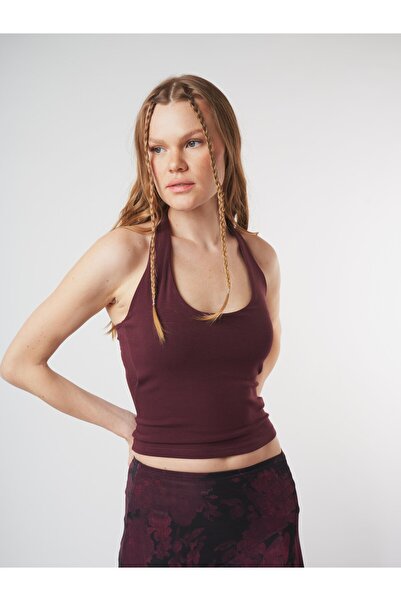 citycenterfashion Αμάνικη μπλούζα με κορδόνι για το λαιμό cty-abr-2054