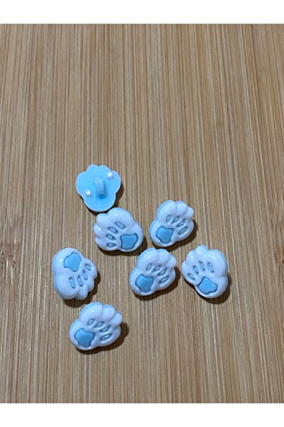 Lorin hobi Plastic Paw Pads Baby Button 12 mm 10 Pieces Blue