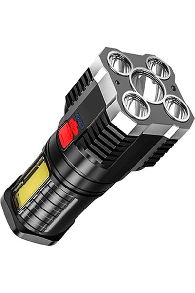 Munico 5 LED'li Güçlü Işık Veren Taşınabilir Dış Mekan Çalışma Lambası USB Şa...