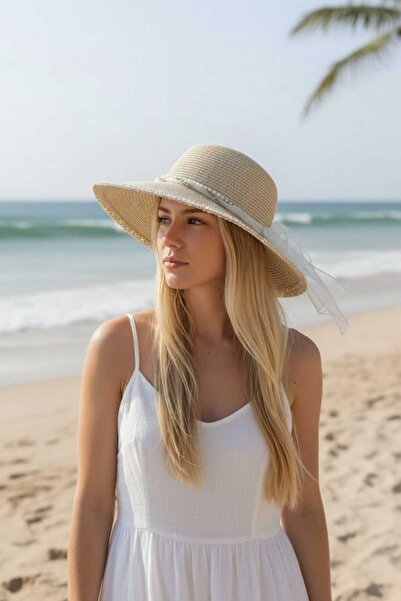 Aware Time Ψάθινο καπέλο μισού φεγγαριού