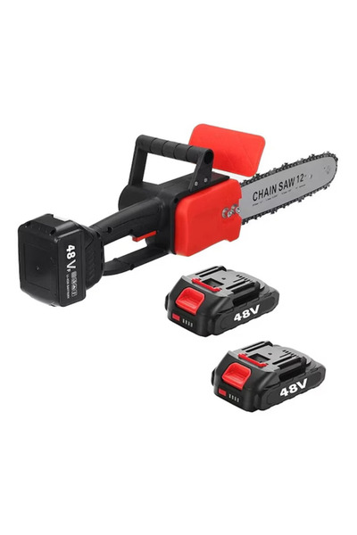 Luxis Ηλεκτρικό Αλυσοπρίονο - 48 V 1200 W - 2 Μπαταρίες, Λάμα 12 ιντσών, Μέγι...