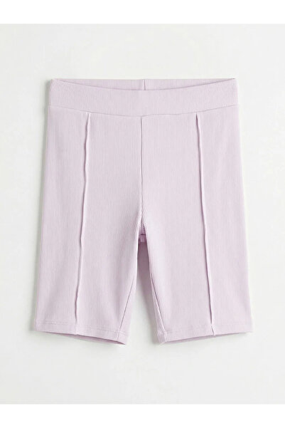 LC Waikiki LCW Kids Lila rebraste kratke tajice za devojčice