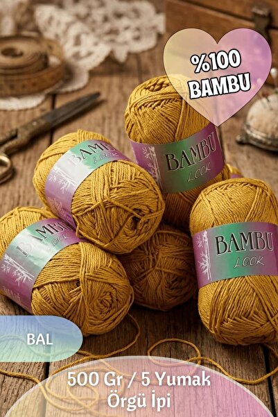 Dantelux %100 Bambu Örgü İpi (5 Yumak / 500 Gram / 1600 Metre)