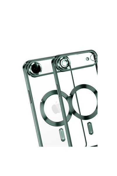 Covpor M-Safe Supporting Transparent Silicone Cross Cover with Camera Lens Protection for iPhone 17 Air