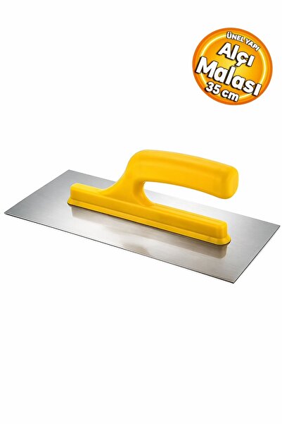 Duyar DYR232 Plastik Saplı Yay Çeliği Açık Saplı Alçı Malası 35 cm