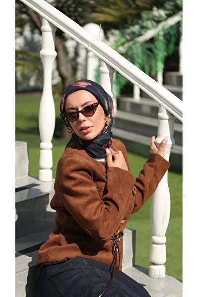 locella Soft Pamuk Eşarp Lacivert