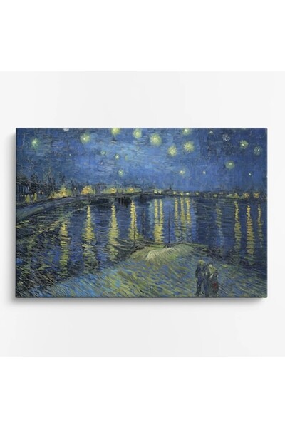 OEM Tablou pe pânză premium WOWCanvas, Noapte înstelată, 60 x 40 cm