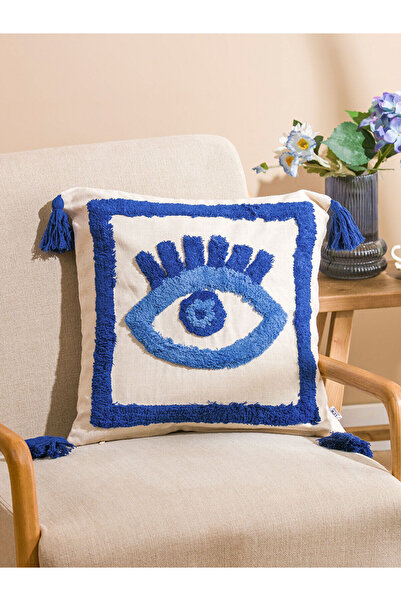 LC Waikiki Nevavm Eye Embroidered Cushion Cover 45X45 cm