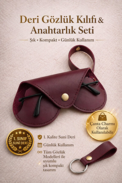 Ayleen Ayz Κρεμαστό σετ θήκης γυαλιών και μπρελόκ σε σχήμα καρδιάς - Προστατε...