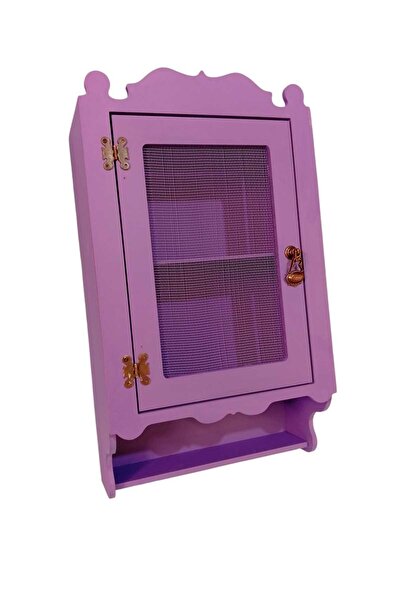 st koleksiyon hobi antika Ahşap Mdf Boyalı Tek Kapaklı Telli Duvar Mutfak Raf...