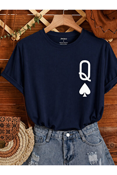 By Layina Q Maça Printed Unisex Oversize Tee / T-Shirt