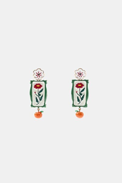 Meva Takı ve Aksesuar Flora Portrait Earrings I Mev'Art Collection
