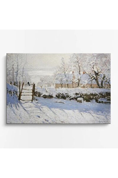 OEM Tablou pe pânză premium WOWCanvas, Peisaj de iarnă, 120 x 80 cm