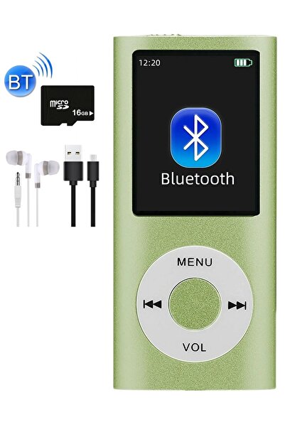 Tastech 5007MP 16GB Tf Kart Hediyeli Metal Mp3 Player Renli Ekranlı Fm Radyol...