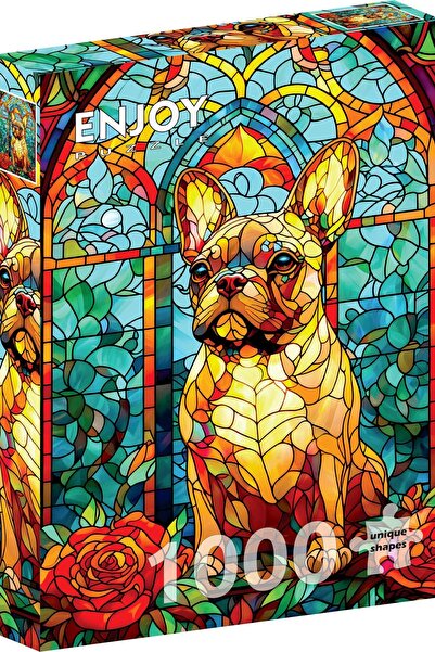 Enjoy Puzzle 1000 Κομμάτια Παζλ Enjoy - Γαλλικό Μπουλντόγκ Βιτρό (Enjoy-2312)