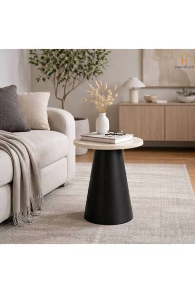 Al Saadah Home طاولة خدمة فردية - أسود - 55*45 سم