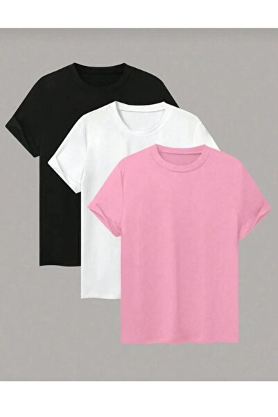 KOZİA OUTDOORS Σετ 3 τεμαχίων γυναικείο, ανδρικό, unisex μπλουζάκι με λαιμόκο...