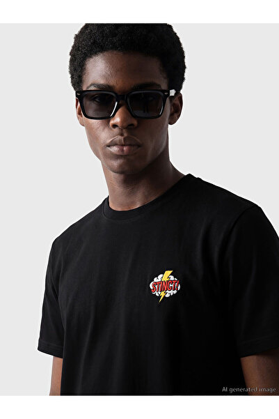 LC Waikiki Peak New Season Crew Neck Embroidered Men's T-Shirt