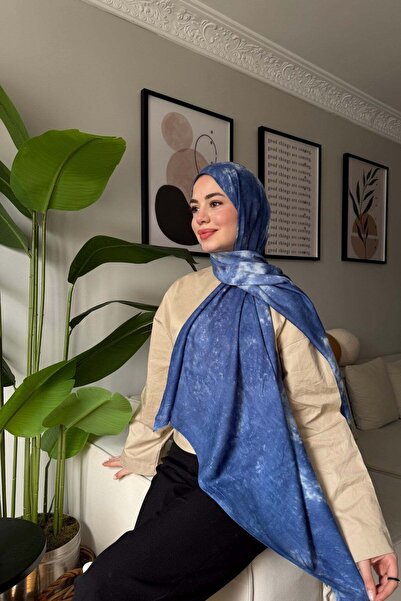 diorel Batik Aura Şal -Mavi