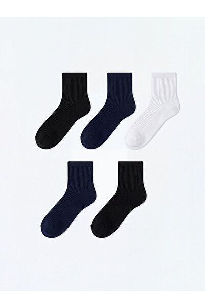 LC Waikiki Ribbed Men's Bootie Socks from Uzg Store, 5-Piece Set, for Style E...