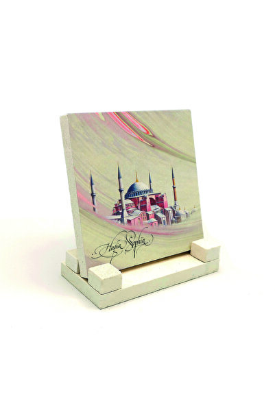 Sadrazam Επιτραπέζια Πέτρα με Σχέδιο Τζαμιού της Αγίας Σοφίας 10x10 KRT-2