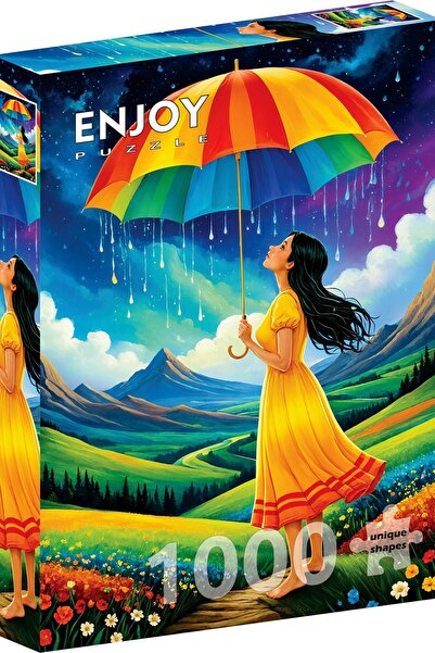 Enjoy Puzzle 1000 Κομμάτια Παζλ Enjoy - Ομπρέλα Ουράνιο Τόξο (Enjoy-2386)