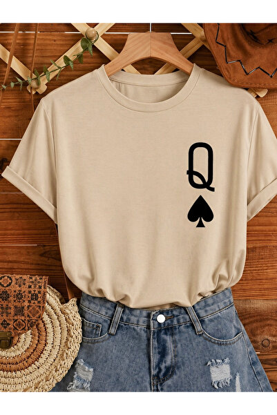 By Layina Q Maça Printed Unisex Oversize Tee / T-Shirt