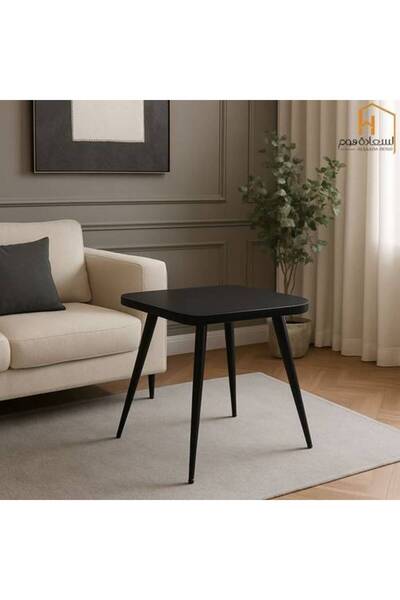 Al Saadah Home طاولة خدمة فردية - زجاج - 70*70*74 سم