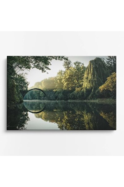 OEM Tablou pe pânză premium WOWCanvas, Peisaj de dimineață, 90 x 60 cm
