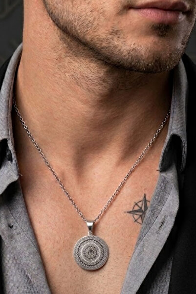 Otto Man Steel Jewelry Kadın Erkek Ayetel Kürsi Dualı Çift Taraflı Koruyucu Z...