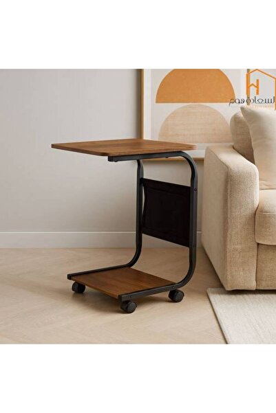 Al Saadah Home Serving Trolley - 35X40X55 cm - Coffee Color