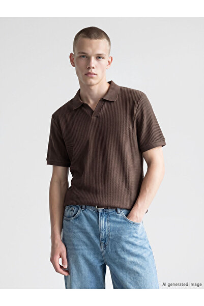 LC Waikiki Vizyon New Season Polo Neck Combed Cotton Men's T-Shirt