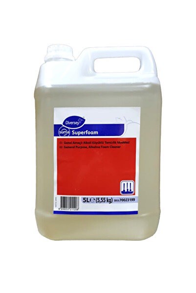 Diversey Suma Superfoam Endüstriyel Alkali Köpüklü Temizleyici 5 L