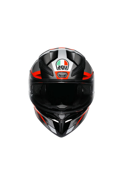 AGV K1 S Fastlap Black Grey Red Kapalı Kask