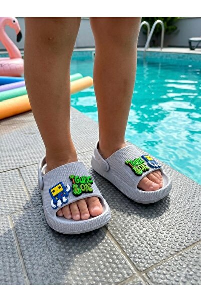 ozzo kids Bebek çocuk 2 emojili döngülü terlik