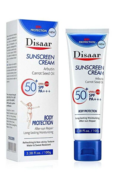 Disaar Sunscreen Cream Arbutin Carrot Seed Oil SPF 50 PA+++ 100 g