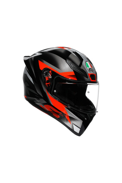 AGV K1 S Fastlap Black Grey Red Kapalı Kask