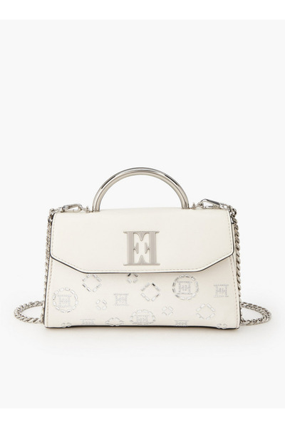 ELLE Embellished Crossbody Bag with Detachable Chain Strap
