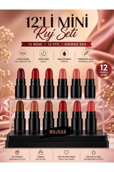 VitaMood Yaşam 12'li Mini Kuru Ruj Seti