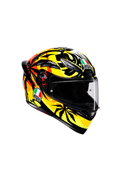 AGV K1 S Tropicrush Black Orange Kapalı Kask