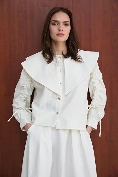 Melike Tatar Σετ φούστας και τοπ με φερμουάρ EKRU 2777