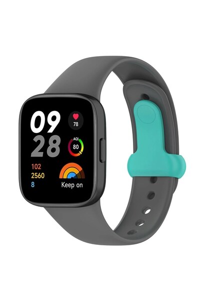 SORA GROUP ®   Redmi Watch 3 Original Silicone Strap - Smoked