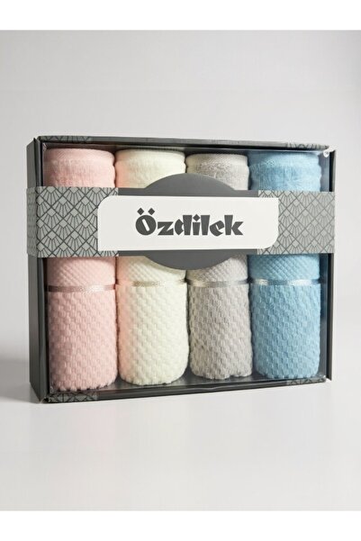 Özdilek Σετ πετσετών Velvet Bright Color 4 τεμαχίων σε κουτί – 100% βαμβάκι, ...