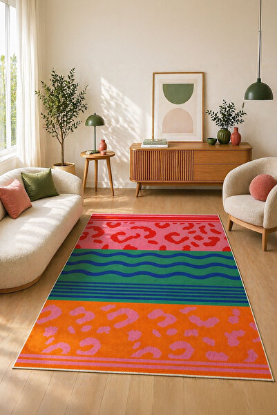 Digital Anti-Slip Washable Modern Color Living Room Rug Kitchen Carpet Runner