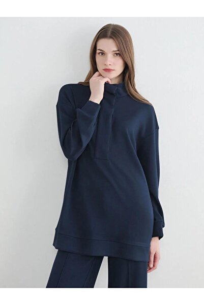 LC Waikiki Γυναικείο φούτερ τουνίκ με απαλή υφή, oversized (S6)