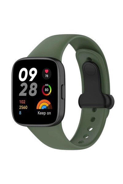 SORA GROUP ®   Redmi Watch 3 Original Silicone Strap - Dark Green