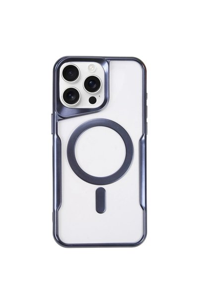 Generic Brand Compatible iPhone 15 Pro Case Size Magsafe Silicone Cover - Nav...