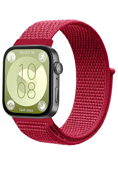 SORA GROUP Huawei Fit 4 Mesh Hook and Loop Strap - Red